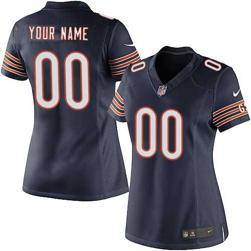 Women Nike Chicago Bears Customized Navy Blue Team Color Stitched NFL Game Jersey,We sell and wholesale Women Nike Chicago Bears Customized Navy Blue Team Color Stitched NFL Game Jersey on line form chian!